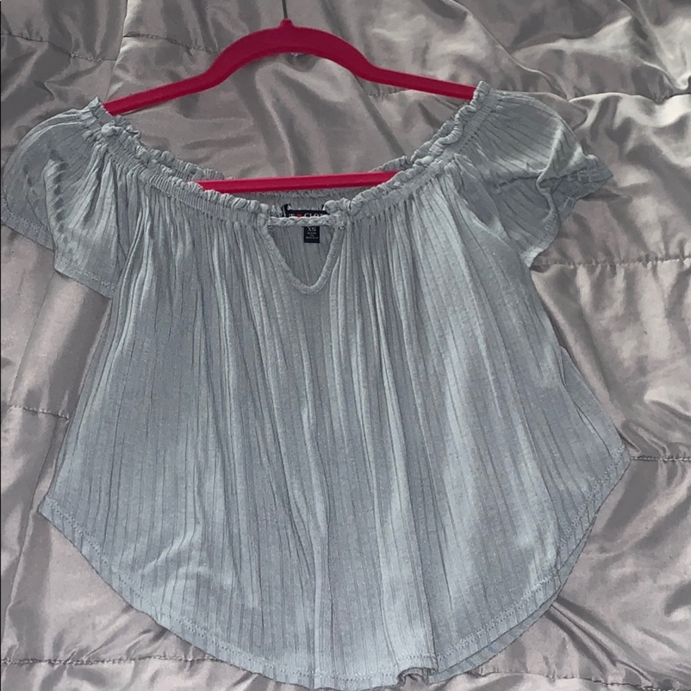 Off the shoulder crop top